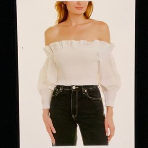 Toccin smocked ruffle top